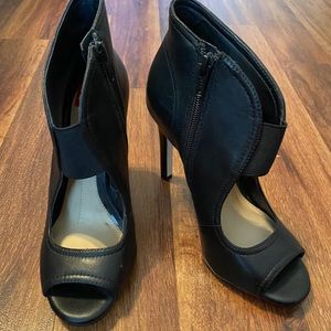 Gianni Bini Peep Toe Leather Heels
